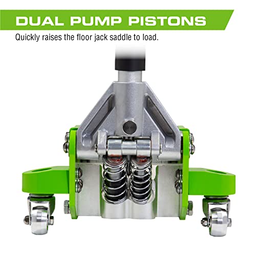ARCAN Tools 3-Ton Quick Rise Aluminum Floor Jack with Dual Pump Pistons I786