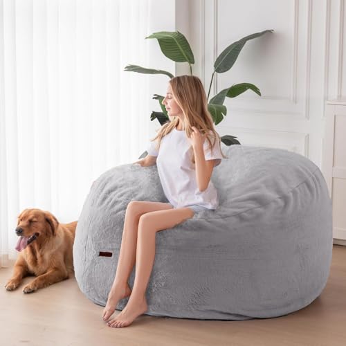 MAXYOYO Giant Bean Bag Chair Bed for Adults, Convertible Floor Sofa G466