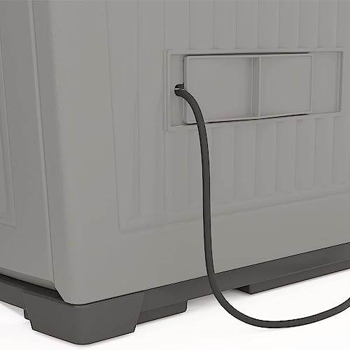 Suncast Outdoor Storage Shed 130 Gallon Dove Gray B88680