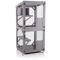 GUTINNEEN Cat House Outdoor Cage Cat Enclosure on Wheels,Large Wooden Kitty Catio with Resting Box,PVC Layer