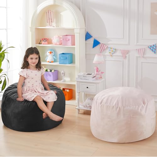 Giant Bean Bag Chair for Adults Convertible Bed with Microfiber Cover Charcoal G62613