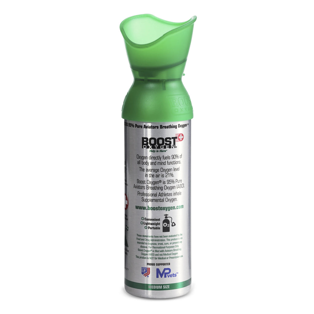 Boost Oxygen Natural Portable 5 Liter Pure Oxygen Canister, Flavorless 2 Pack T12693