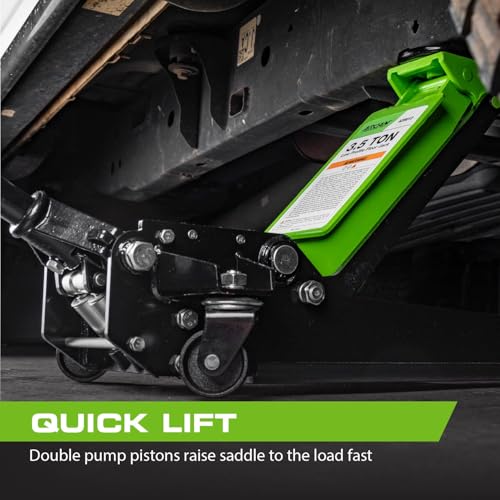 ARCAN Tools 3-Ton Quick Rise Aluminum Floor Jack with Dual Pump Pistons I786