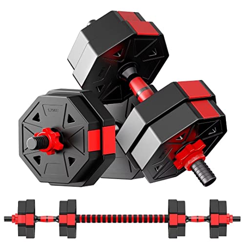 Adjustable Weights Dumbbells Set, 20/30/40/60/80lbs Non-Rolling Adjustable Dumbbell Set, Free Weights Dumbbells Set Hexagon, Weights Set for Home Gym