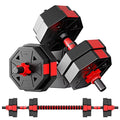 Adjustable Weights Dumbbells Set, 20/30/40/60/80lbs Non-Rolling Adjustable Dumbbell Set, Free Weights Dumbbells Set Hexagon, Weights Set for Home Gym
