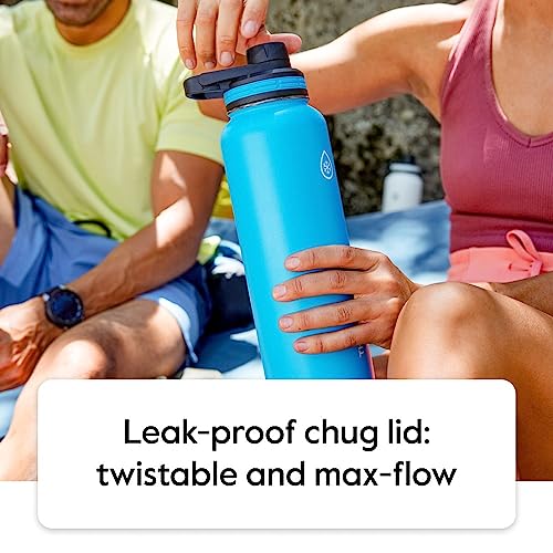 ThermoFlask 40 oz Insulated Stainless Steel Water Bottle 2-Pack, Gray/Pine Z607121