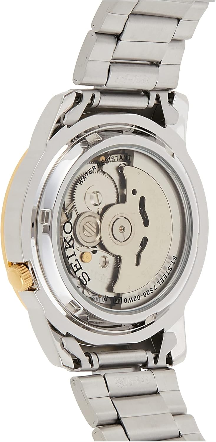 Seiko Men's SNKE54 5 Automatic White Dial Two-Tone Steel Watch C2436