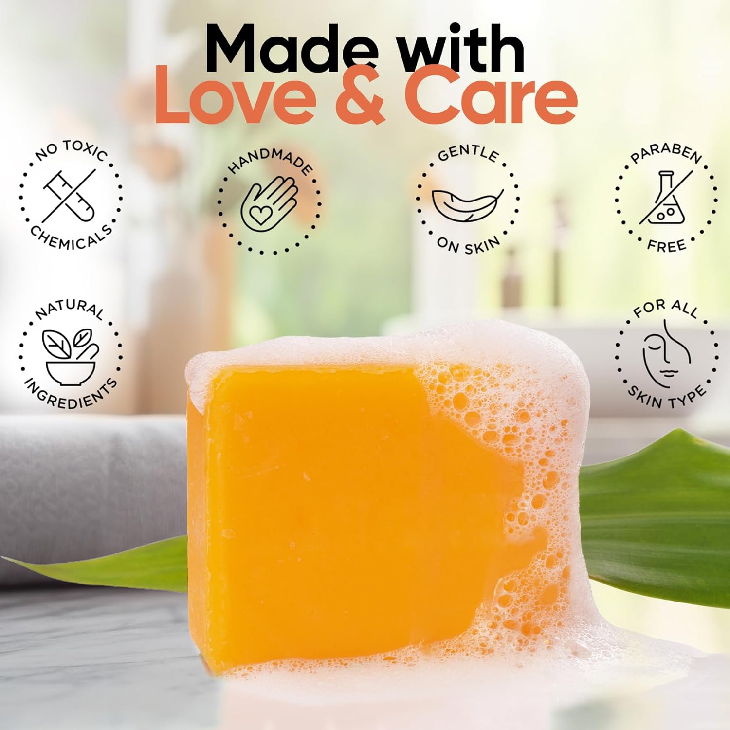 Kojic Acid Soap for Hyperpigmentation Skin Brightening Face and Body Wash V219453