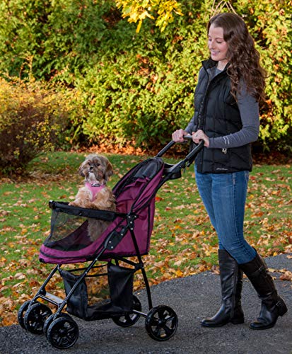Pet Gear No-Zip Happy Trails Lite Pet Stroller for Cats/Dogs L157761