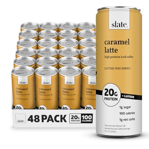 Slate Milk High Protein Dark Chocolate Shake, Lactose Free, 11 fl oz, 12 Cans C31569