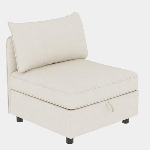 Oversized Modular Sectional Sofa with Movable Ottomans, U-Shaped Chenille J2923
