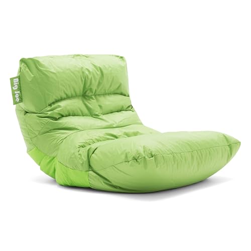 Big Joe Dorm Bean Bag Chair with Drink Holder, Black Smartmax, 3 ft Q1693