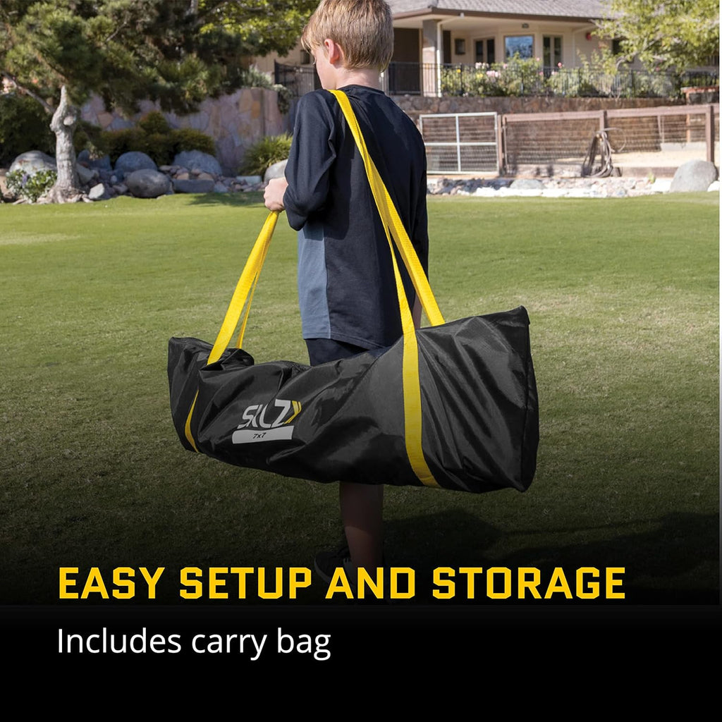 SKLZ Portable Baseball Softball Hitting Net with Vault, 7 x 7 ft Y813