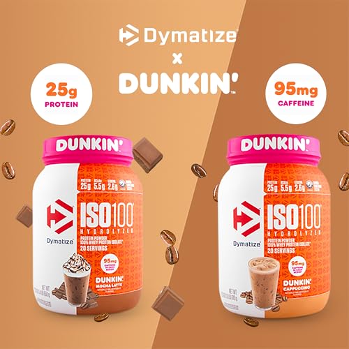Dymatize ISO100 Whey Protein Powder, Cookies & Cream, 20 Servings E355002