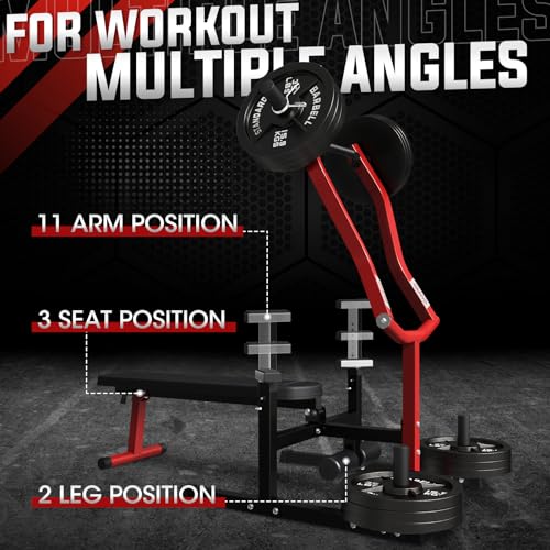 GMWD Chest Press Machine 1050LBS with Independent Converging Arms F3450