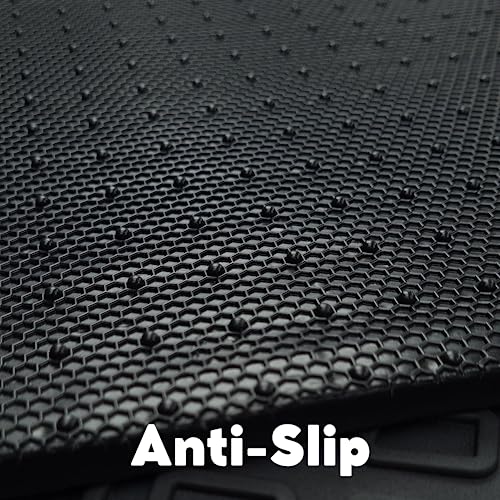 2018-2024 Toyota Camry Floor Mats Front & 2nd Row, 3D All-Weather Black D24843