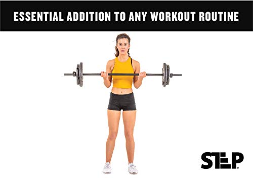 Club Quality 4-Weight Deluxe Barbell Set by Step Fitness Z720419
