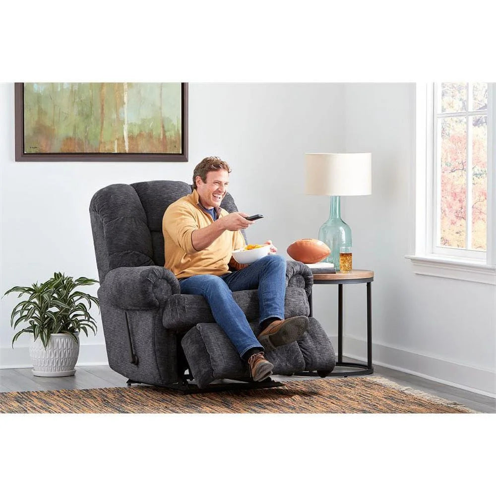 King Of Comfort Furniture Stallion Recliner, 79" Extended Length, 500 lbs Capacity X4777