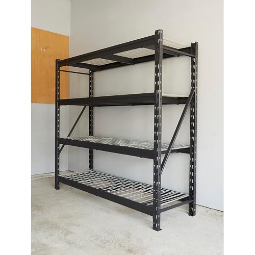 Ironton 4-Tier Industrial Steel Shelving Unit, 8000-Lb Capacity B81608