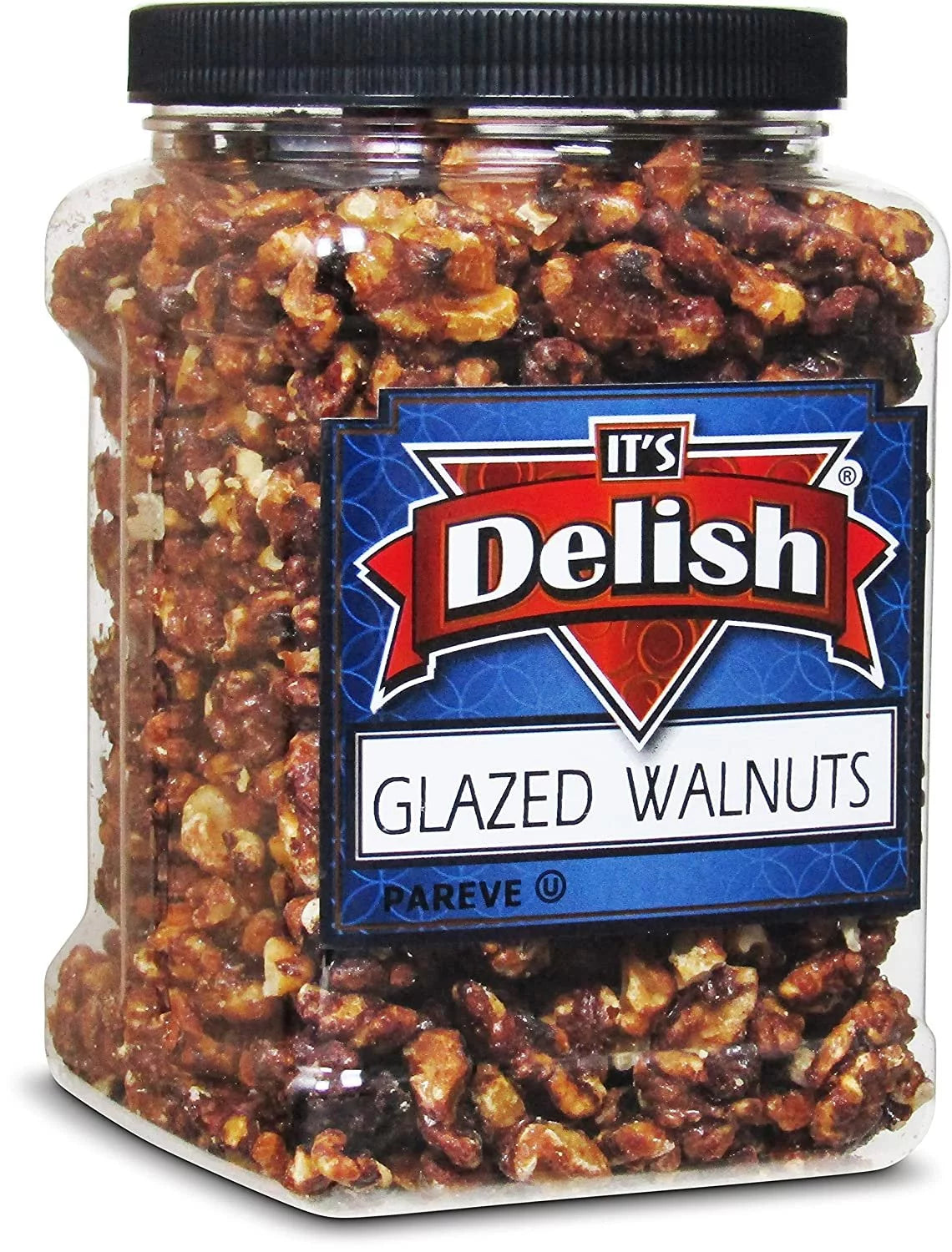 Gourmet Glazed Walnuts by Its Delish, 30 Oz Jar, Vegan, Kosher, Non-GMO V76342