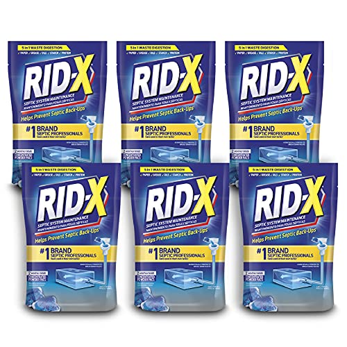 Rid-X Septic System Treatment, Septic Tank Treatment, 3-Monthly Supply Dual Action Septi-Pacs - 3.2 oz