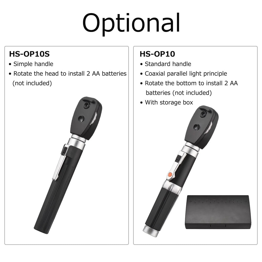 Direct Ophthalmoscope 5 Apertures Portable Handheld Diagnostic Tool U70376