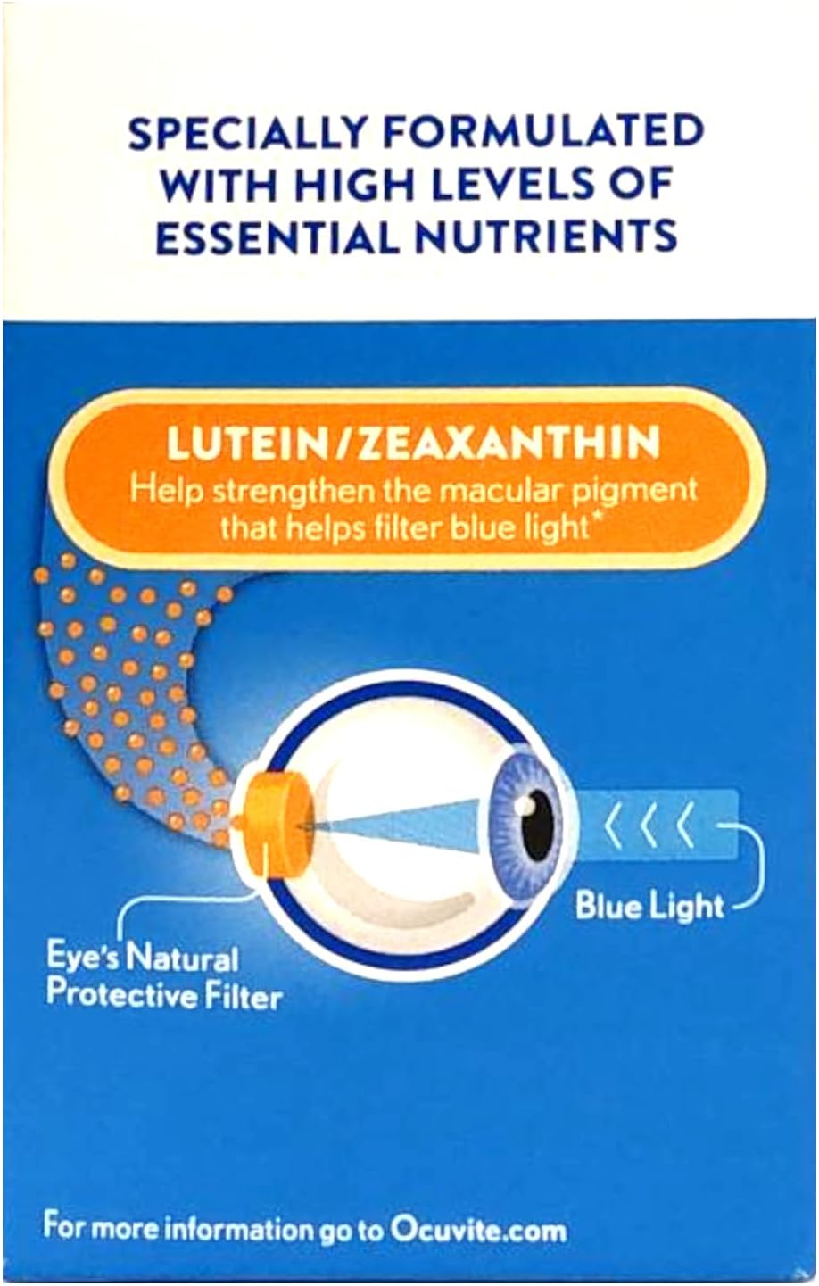 Bausch + Lomb Ocuvite Blue Light Lutein & Zeaxanthin Supplement, 30 Softgels, Pack of 2 I881961