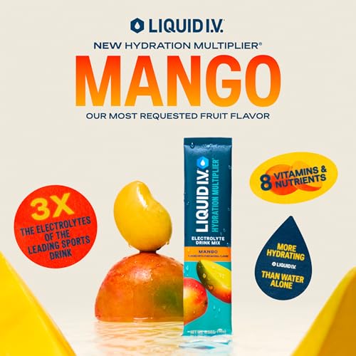 Liquid I.V. Hydration Multiplier Lemon Lime Electrolyte Powder Drink Mix, 16 Servings K2401