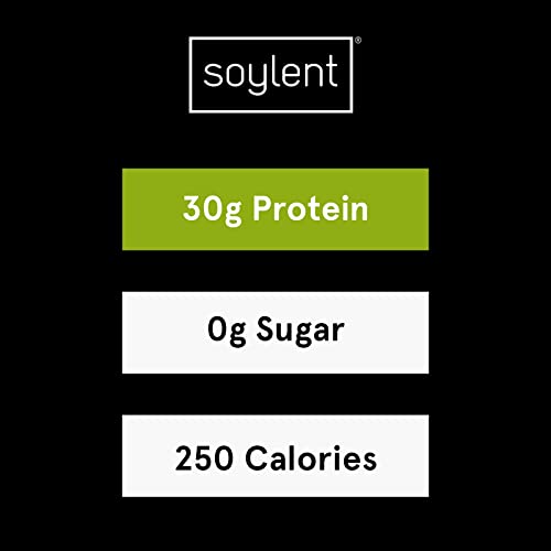 Soylent Complete Protein Shake, Chocolate, 30g Protein, Vegan, 11oz (12 Pack) S70120