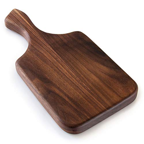 Brazos Home Dark Walnut Wood Cutting Board for Kitchen,Seasoned,Chopping Board,Wood Cheese Board,Charcuterie Platter,Ideal for Serving or Chopping Fruit,Vegetables,Cheese or Meat,16 x 8,Large