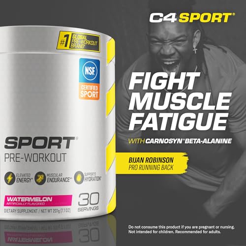 Cellucor C4 Sport Pre Workout Powder Watermelon, NSF Certified for Sport, 30 Servings P484457