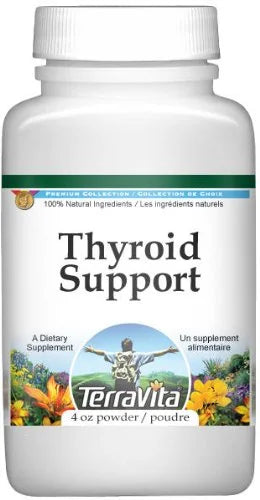 TerraVita Thyroid Support Powder - Bugleweed, Motherwort and Lemon Balm (4 oz, ZIN: 511179)