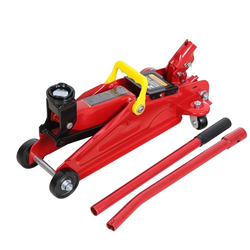 BIG RED Torin Hydraulic Trolley Floor Jack with Storage Case, 1.5 Ton Capacity, Black J906585