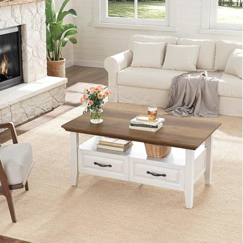Marsail Lift Top Coffee Table with Storage, Natural Oak L27078