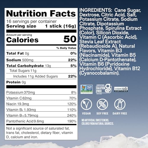 Liquid I.V. Hydration Multiplier Lemon Lime Electrolyte Powder Drink Mix, 16 Servings K2401