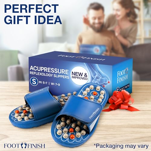 LOVE, LORI Plantar Fasciitis Acupressure Slippers Reflexology Foot Massager W7102