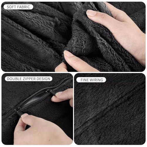 Bean Bag Chair for Adults 3FT, Soft Removable Cover, Light Gray M535251