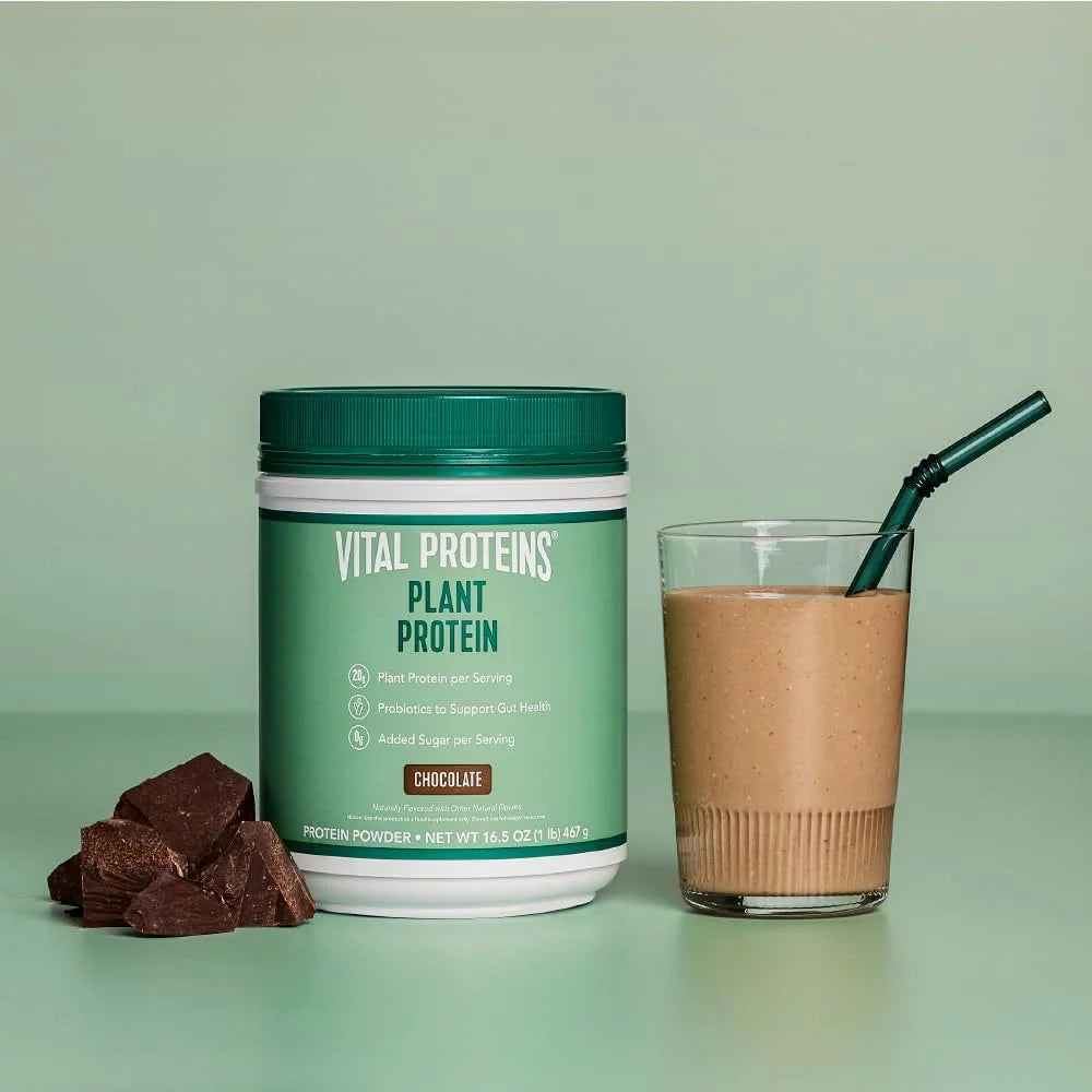 Vital Proteins Plant Protein Powder, Chocolate, 20g, 16.5 oz V192