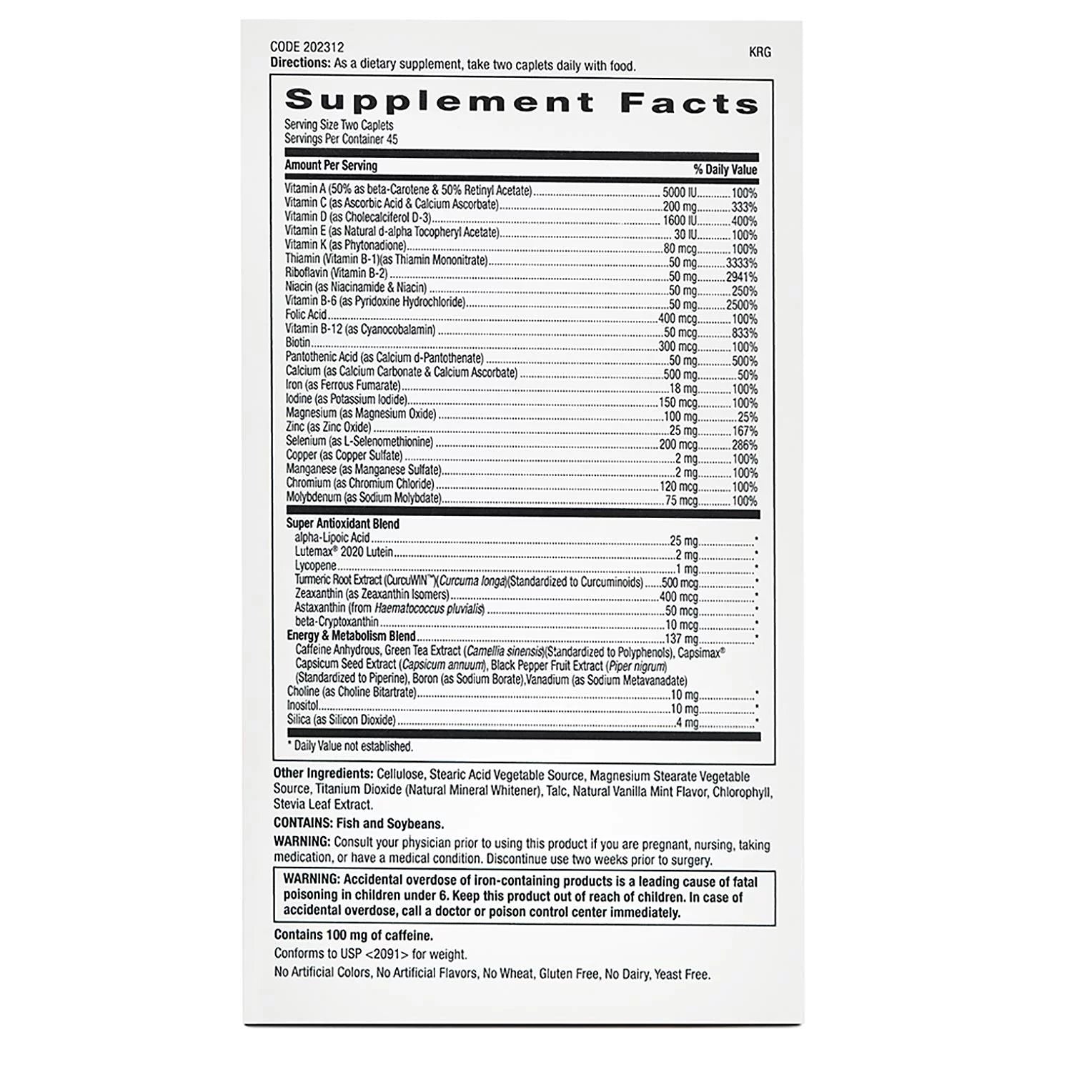 GNC Women's Ultra Mega Energy & Metabolism Multivitamin 180 ct. K421449