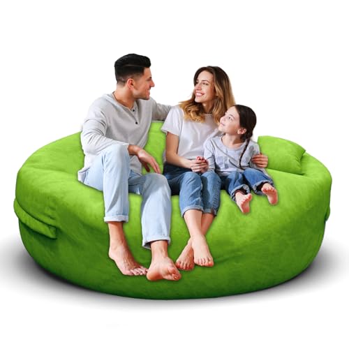 Bean Bag Chair for Adults 3FT, Soft Removable Cover, Light Gray M535251