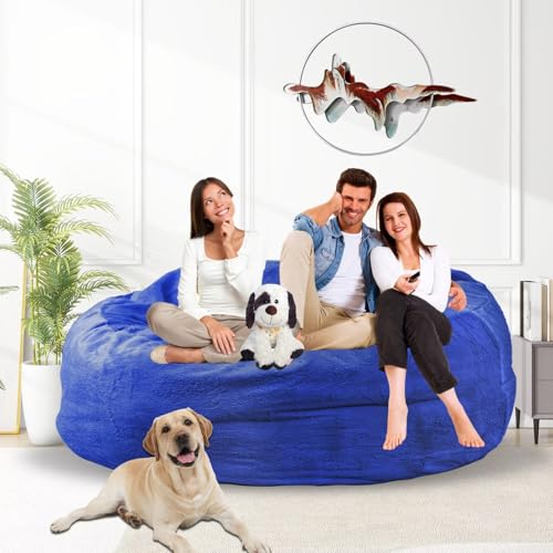 Bean Bag Chair for Adults 3FT, Soft Removable Cover, Light Gray M535251