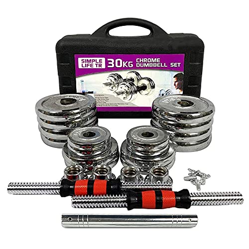 Adjustable Dumbbell Set with Carry Box for Home Gym B6990