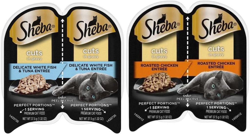 LarasBundle Sheba Cat Food Wet Variety Pack, 24 Servings I205941