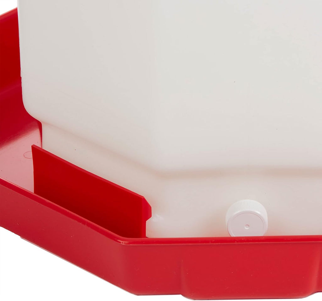 Little Giant PPF7 7 Gallon Hanging Automatic Poultry Waterer, Red D9645