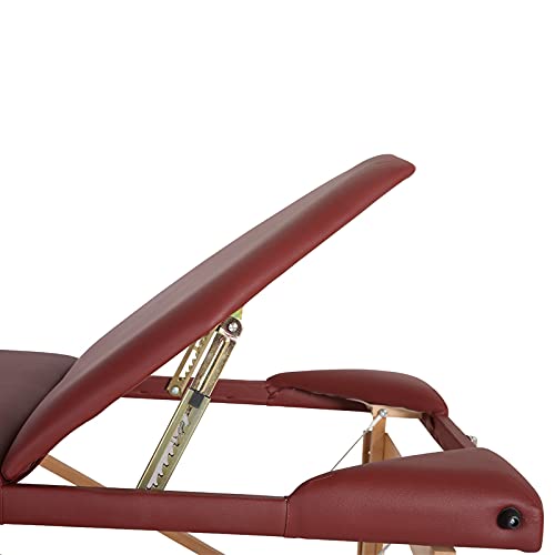 Portable Folding Massage Table 84 Inch with Carrying Bag, Adjustable Height, Brown M9922