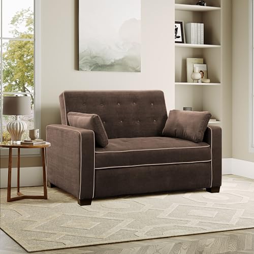 Serta Ainsley Convertible Sleeper Sofa Queen Size Navy Velvet V951