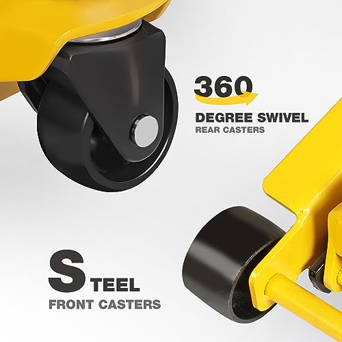 YELLOW JACKET 2.5 Ton Trolley Jack with Carrying Case, 5500 lb Capacity N593266