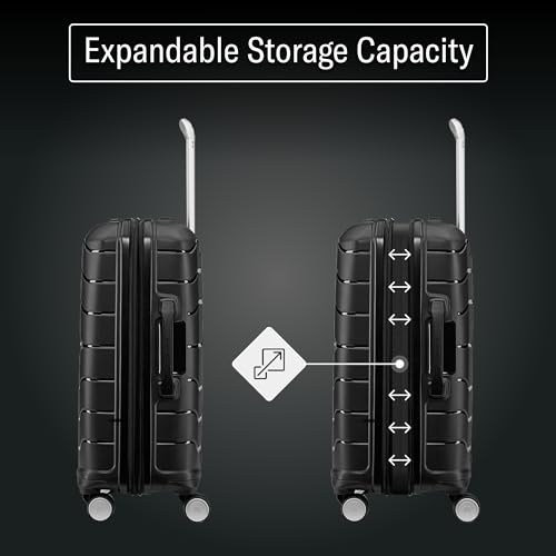 Samsonite Freeform Hardside Expandable Carry-On 21-Inch, White/Grey B6038