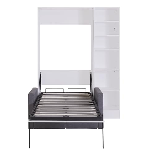 Ball & Cast Murphy Bed Queen Size with Cushion, White B692