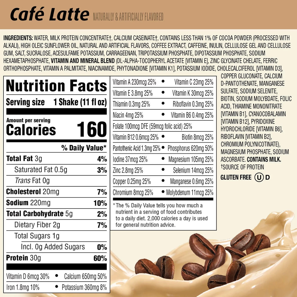 Premier Protein Café Latte High Protein Shake, 11 fl oz, 15 Pack N7345